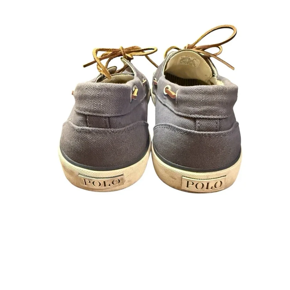 Ralph Lauren‎ Polo Boat Shoes Mens Size 12 D Sanders Blue Canvas Comfort Beachy